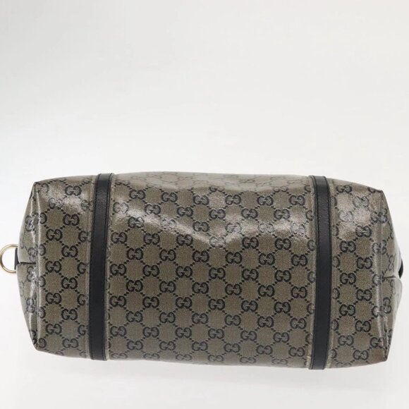 GUCCI GG Crystal Tote Bag Gold Navy 197953 Auth 142538 - Picture 10 of 15